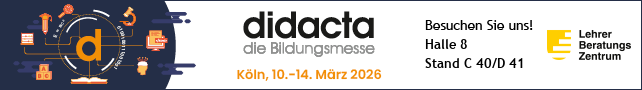 Banner für die Messe didacta
